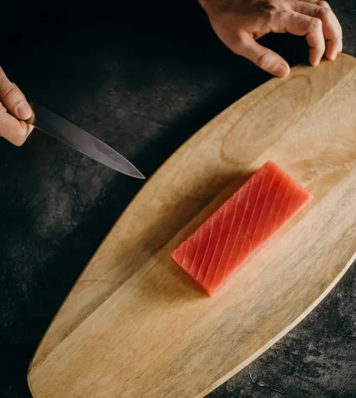 Tuna Fillet on Chopper Board