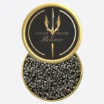 Beluga caviar tin box with a lid