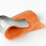 Fresh Salmon Fillet 1kg size on white background