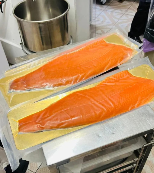 Seafood Delivery Lambeth - Smocked salmon Long Slice