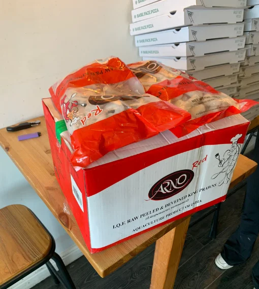 Seafood delivery Dagenham – IQF RAW Peeled & Deveined King Prawns